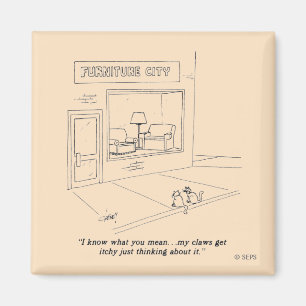 Cats Clawing Möbel Magnet