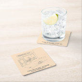 Cats Clawing Möbel Rechteckiger Pappuntersetzer (Vor Ort)