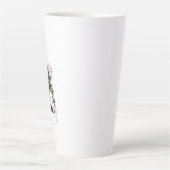 cats climbing and decorating a Christmas tree Milchtasse (Vorderseite)