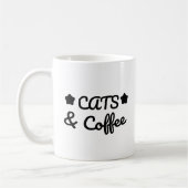 Cats & Coffee -  Cat Lover Gift Kaffeetasse (Links)