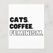 Cats Coffee Feminism (Rückseite)