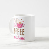 Cats Coffee Marathons Marathon Runner Kaffeetasse (Vorderseite Links)