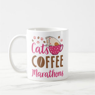 Cats Coffee Marathons Marathon Runner Kaffeetasse