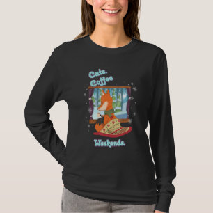 Cats Coffee Weekend Lustigen Sprüche Graphic T-Shirt