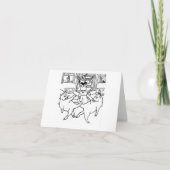 Cats Dance Dankeskarte (Vorderseite)