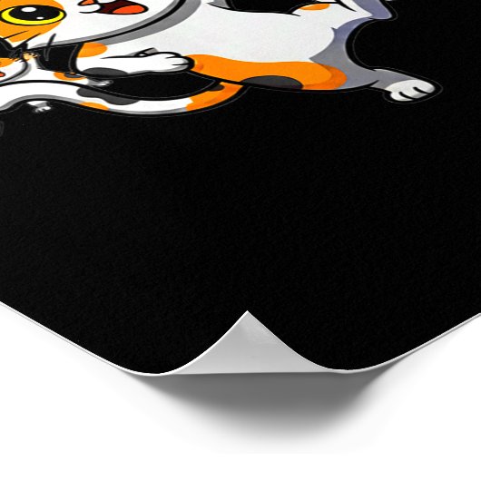 Cats Dancing Funny Cat Lover For Women Kitty Graph Poster (Ecke)