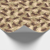 Cats Desert Camouflage Geschenkpapier (Ecke)