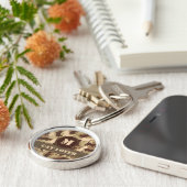 Cats Desert Camouflage Monogram Schlüsselanhänger (Seite)