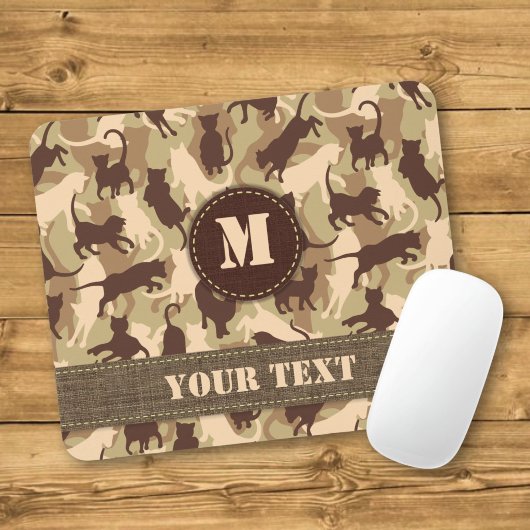 Cats Desert Camouflage Mousepad