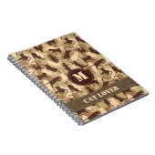 Cats Desert Camouflage Notizblock (Rechte Seite)
