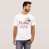 Cat's Design Men's Basic T - Shirt (Vorne ganz)