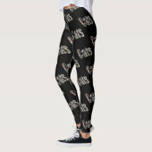 Cats Dimensions Picture Logo, Schwarz Leggings (Links)