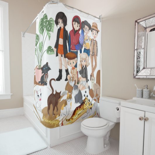 Cats Duschvorhang (Beispiel)