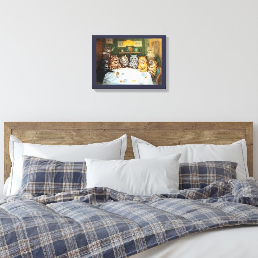 Cats Enjoying Cigars & Brandy Leinwanddruck (Insitu (Schlafzimmer))