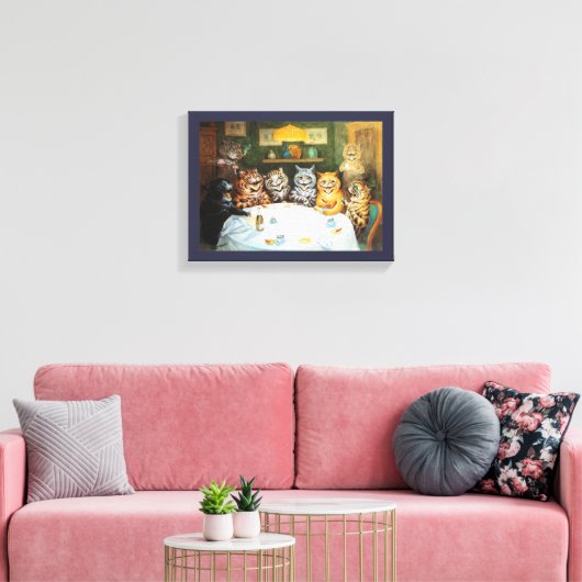Cats Enjoying Cigars & Brandy Leinwanddruck (Insitu (Wohnzimmer))