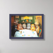 Cats Enjoying Cigars & Brandy Leinwanddruck (Vorderseite)