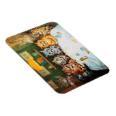 Cats Enjoying Cigars & Brandy, Louis Wain Magnet (Rechte Seite)