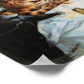 Cats Enjoying Cigars & Brandy Poster (Ecke)