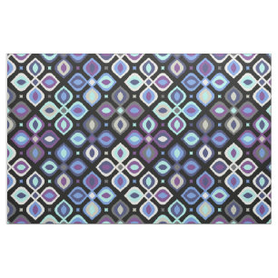 Cats-eye 70er Jahre geometrische Blumenmuster Stoff