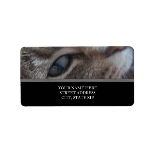 Cat's Eye Address Labels Adressaufkleber (Vorne)