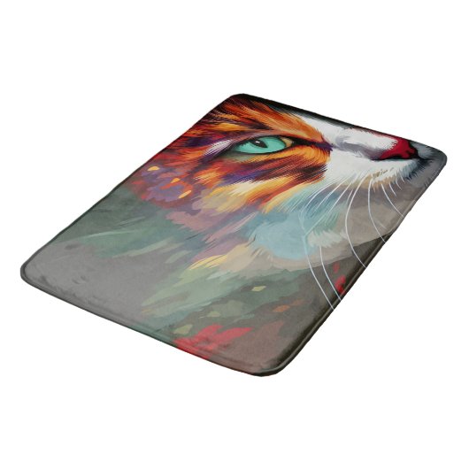 Cat's Eye Design Badematte (Schrägansicht)