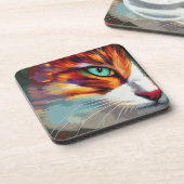 Cat's Eye Design Getränkeuntersetzer (Linke Seite)