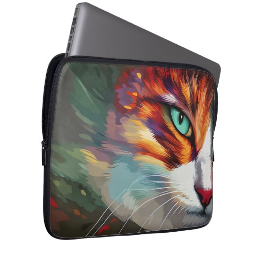 Cat's Eye Design Laptopschutzhülle (Vorne Rechts)