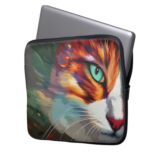 Cat's Eye Design Laptopschutzhülle (Vorderseite Links)