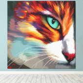 Cat's Eye Design Leinwanddruck (Insitu (Holzboden))