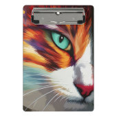 Cat's Eye Design Mini Klemmbrett (Vorderseite)