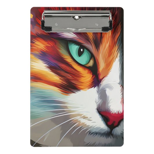 Cat's Eye Design Mini Klemmbrett (Vorderseite)