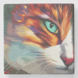 Cat's Eye Design Steinuntersetzer
