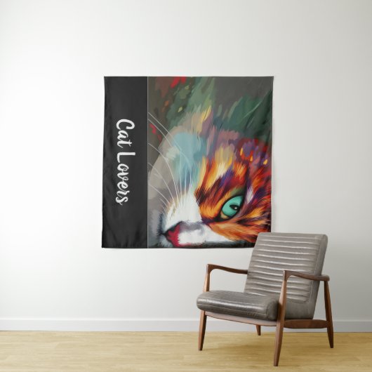 Cat's Eye Design Wandteppich (Beispiel (Horizontal))