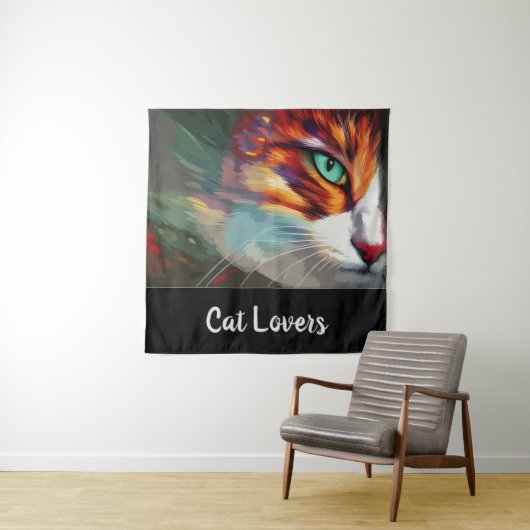 Cat's Eye Design Wandteppich (Beispiel)