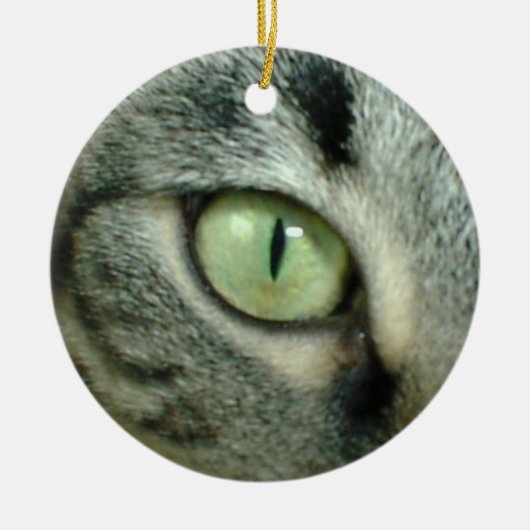 "CAT'S EYE" KERAMIKORNAMENT (Vorne)