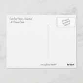 "Cats-Eye Woos Moonstone" Postkarte (Rückseite)