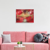 Cat's-Eyes Canvas Print Leinwanddruck (Insitu (Wohnzimmer))