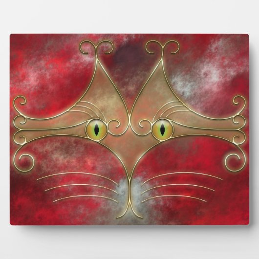 Cat's-Eyes Foto Plaque Fotoplatte (Vorderseite)