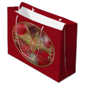 Cat's Eyes-Geschenktasche Große Geschenktüte (Vorderseite Schrägansicht)