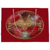 Cat's Eyes-Geschenktasche Große Geschenktüte (Rückseite)