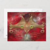 Cat's-Eyes Postkarte (Vorne/Hinten)