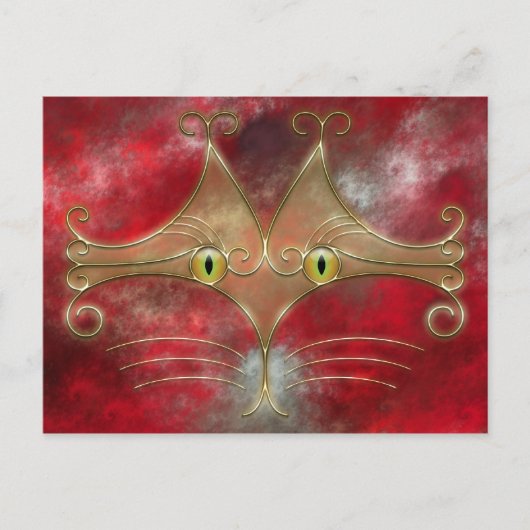 Cat's-Eyes Postkarte (Vorderseite)