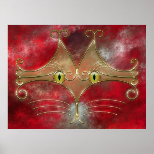 Cat's-Eyes Print Poster