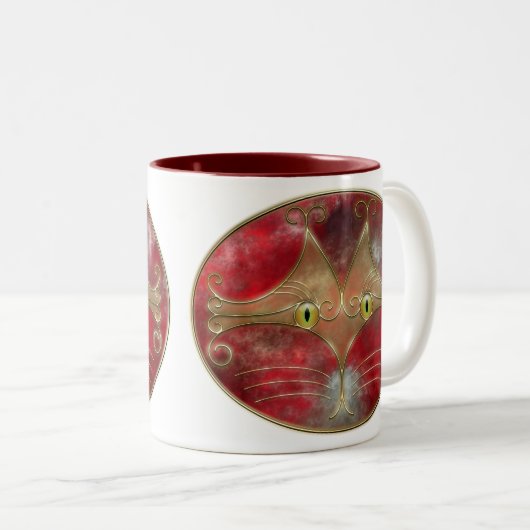 Cat's-Eyes-Tasse Zweifarbige Tasse (VorderseiteRechts)