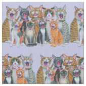 Cats Fabric singen Stoff (Nahaufnahme)