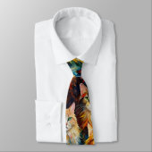 Cats Faces Animals Art Krawatte (Gebunden)