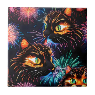 Cats Fireworks Show Fliese