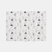 Cats Fleece Blanket (Vorderseite (Horizontal))