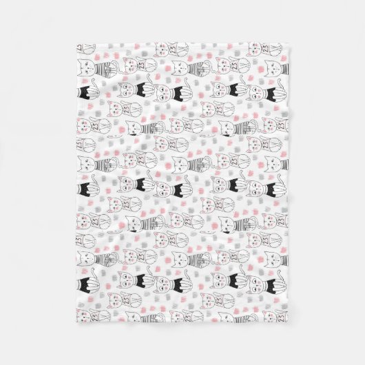 Cats Fleece Blanket (Vorderseite)