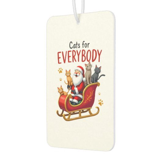 Cats For Everybody Cat Christmas Ugly Christmas Lo Autolufterfrischer (Links)